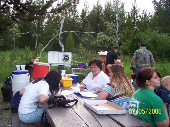 2006 family reunion in Yellowstone National Park